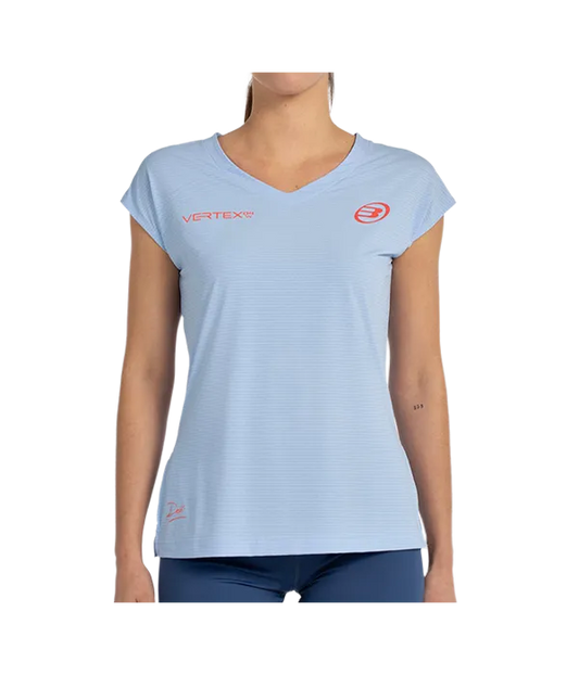 Camiseta Bullpadel Delfi Azul Celeste Mujer 2025