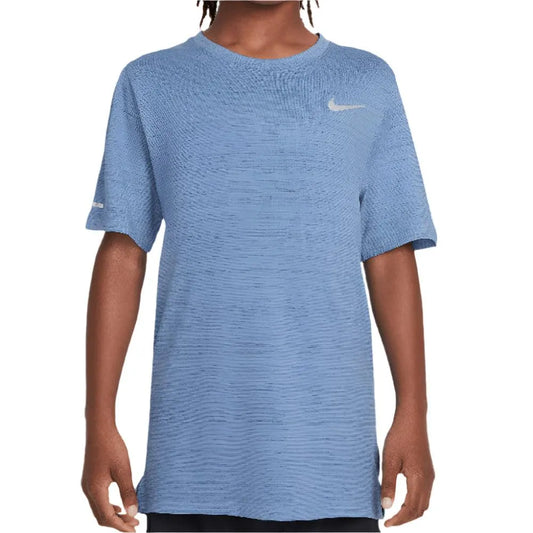 Boys' Dri-Fit Miler Short Sleeve Training Top-Apparel-Nike-DD3055-489_2-Tennis Express