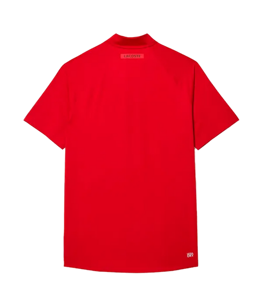 Polo Lacoste Djokovic Rojo/Negro 2025