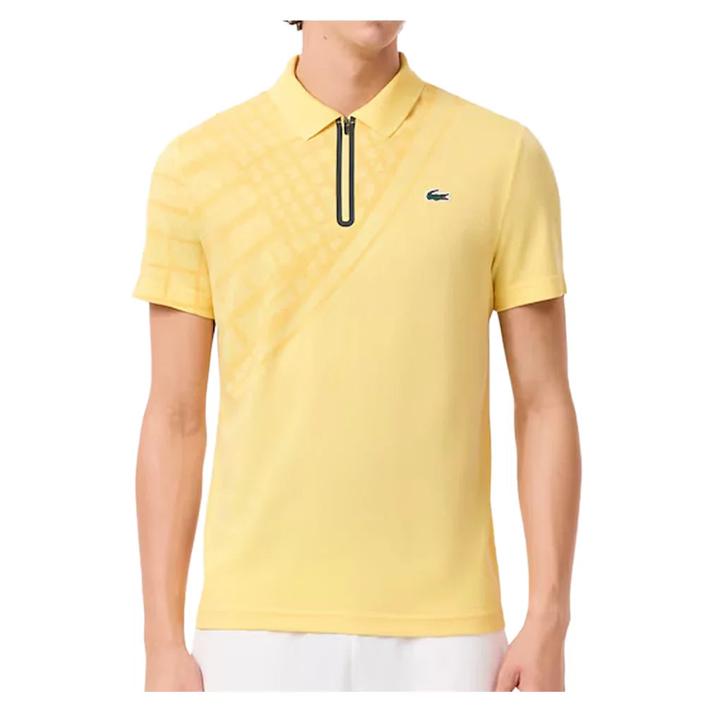 Men's Grigor Dimitrov On Court Players Tennis Polo Yellow-Apparel-Lacoste-DH4756-107H25-669547Tennis Express