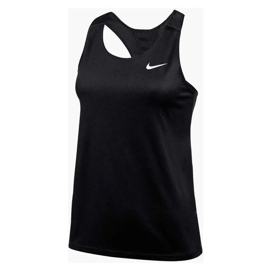 WOMEN'S TENNIS SINGLET-Apparel-Nike-DH8126-TEAM-Black-Tennis Express
