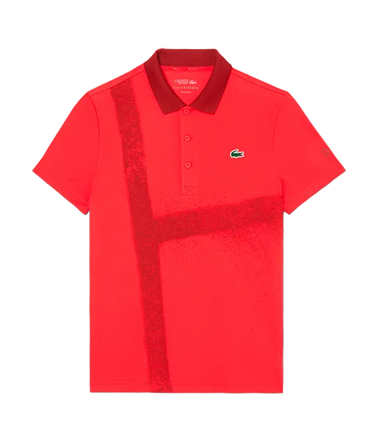Polo Lacoste Novak Djokovic Rojo/Granate 2025