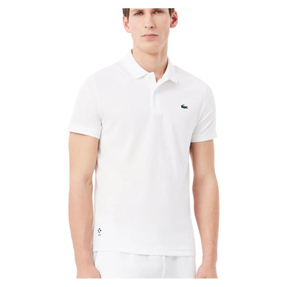 Men's Daniil Medvedev Tennis Polo White-Apparel-Lacoste-DH9985-001-Tennis Express