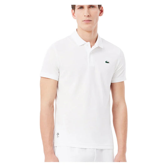 Men's Daniil Medvedev Tennis Polo White-Apparel-Lacoste-DH9985-001-Tennis Express