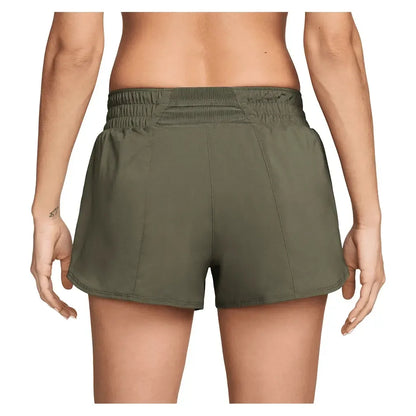 Women's One Dri-FIT Mid-Rise 3 Inch Brief-Lined Shorts