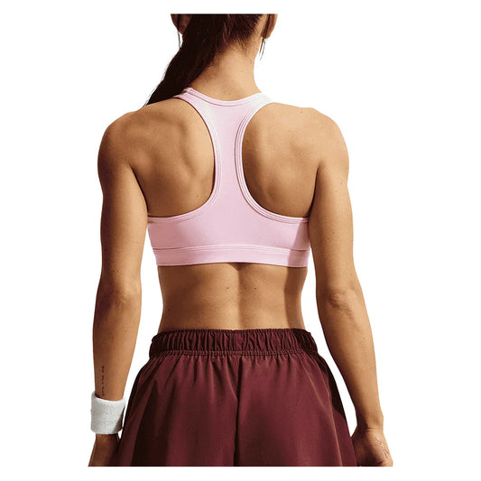 Women's Swoosh Medium Support Padded Sports Bra Pink Foam and Stone Mauve