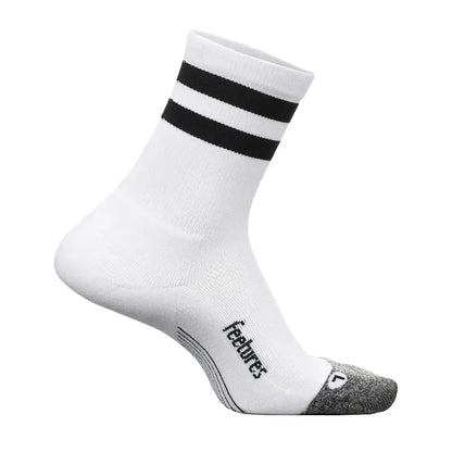 Elite Light Cushion Mini Crew Socks White High Top Stripe-Socks-Feetures-E90-569S25-2-[Sku]-Tennis Express