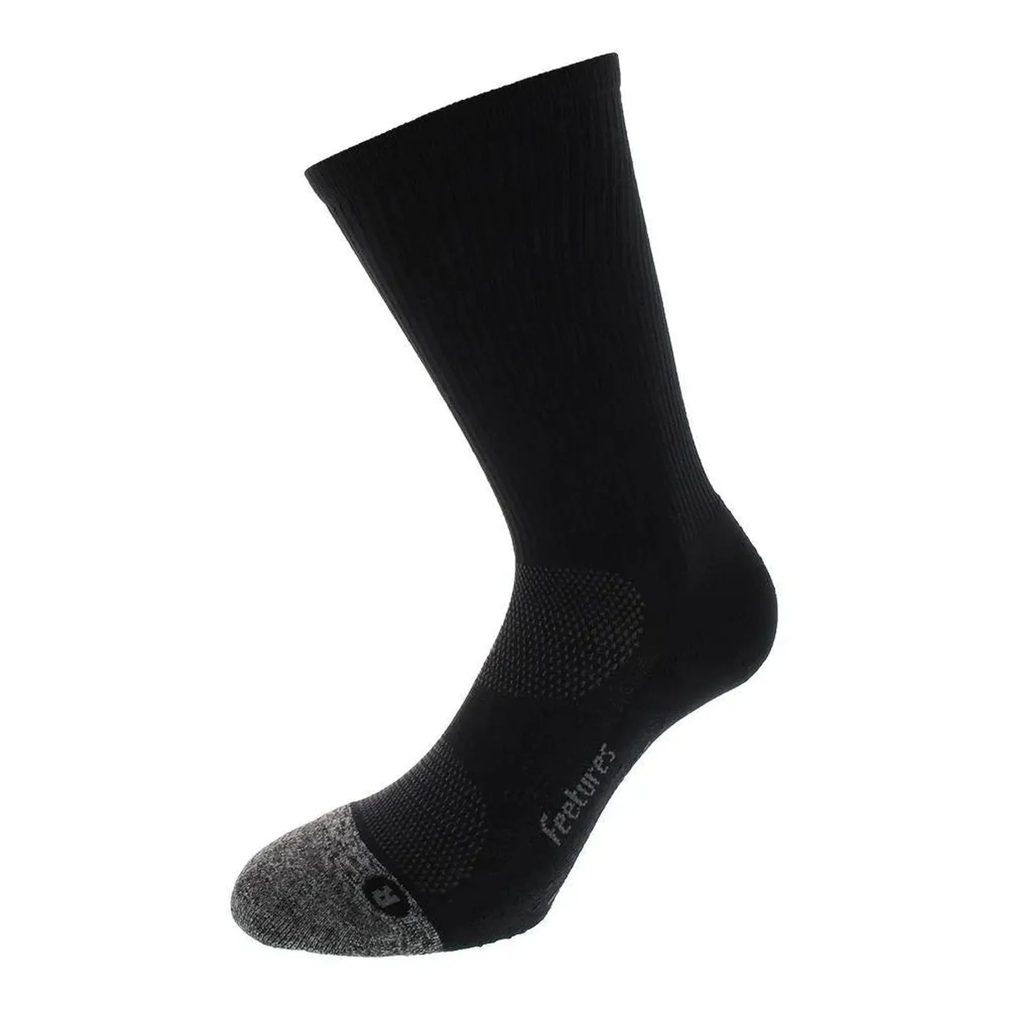 Elite Light Cushion Mini Crew Socks Black