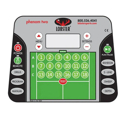 Phenom with 20-Function Remote Control Ball Machine