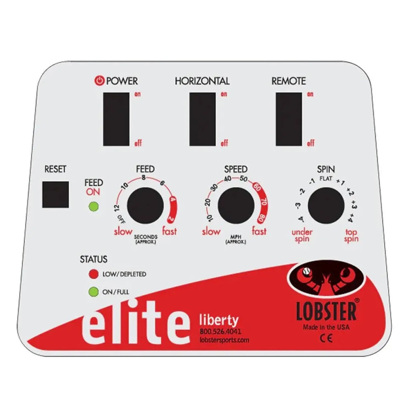 Elite One with 2-Function Remote Control Ball Machine