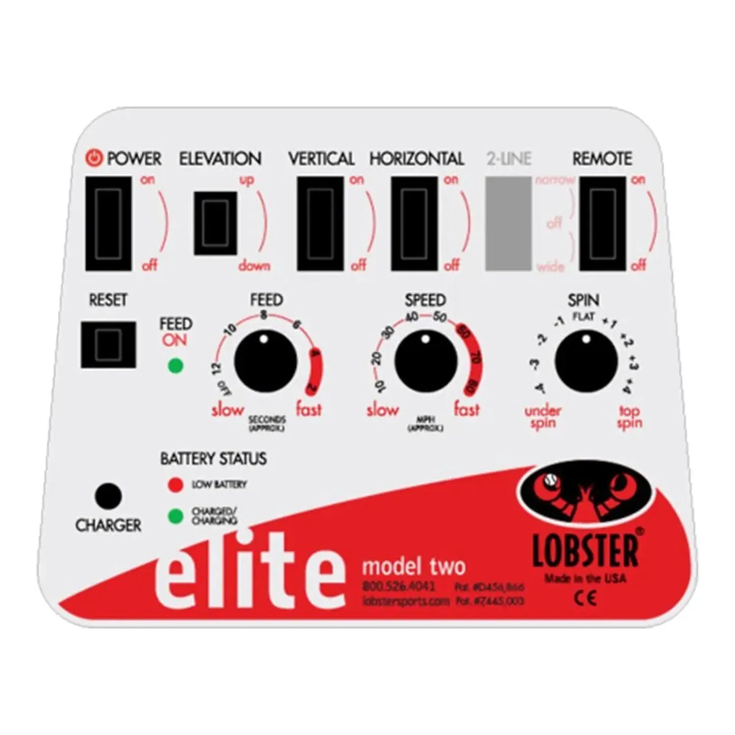Elite Two with 10-Function Remote Control Ball Machine
