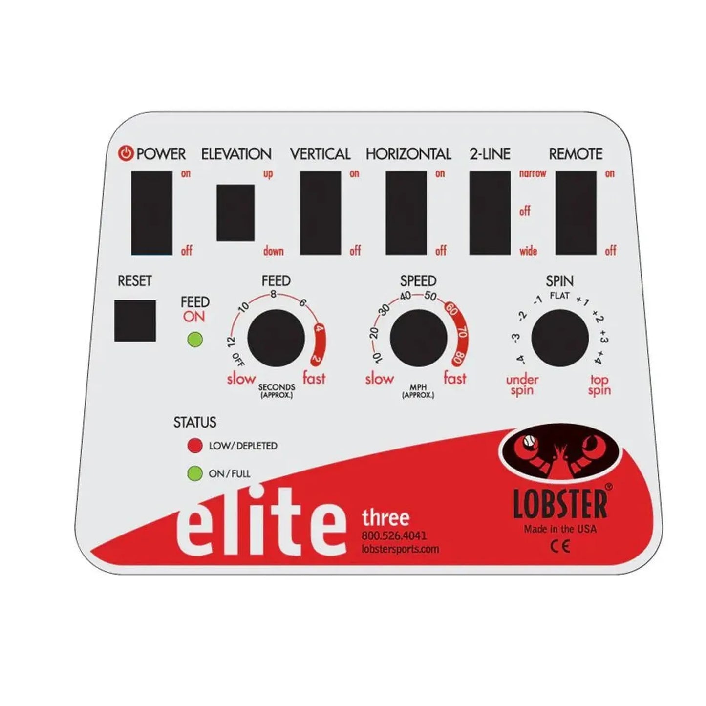 Elite Three with 10-Function Remote Control Ball Machine