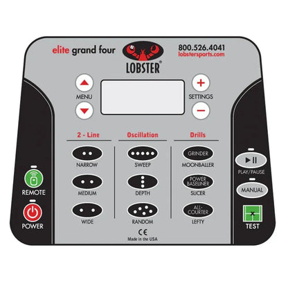 Elite Grand Four with 20-Function Remote Control Ball Machine