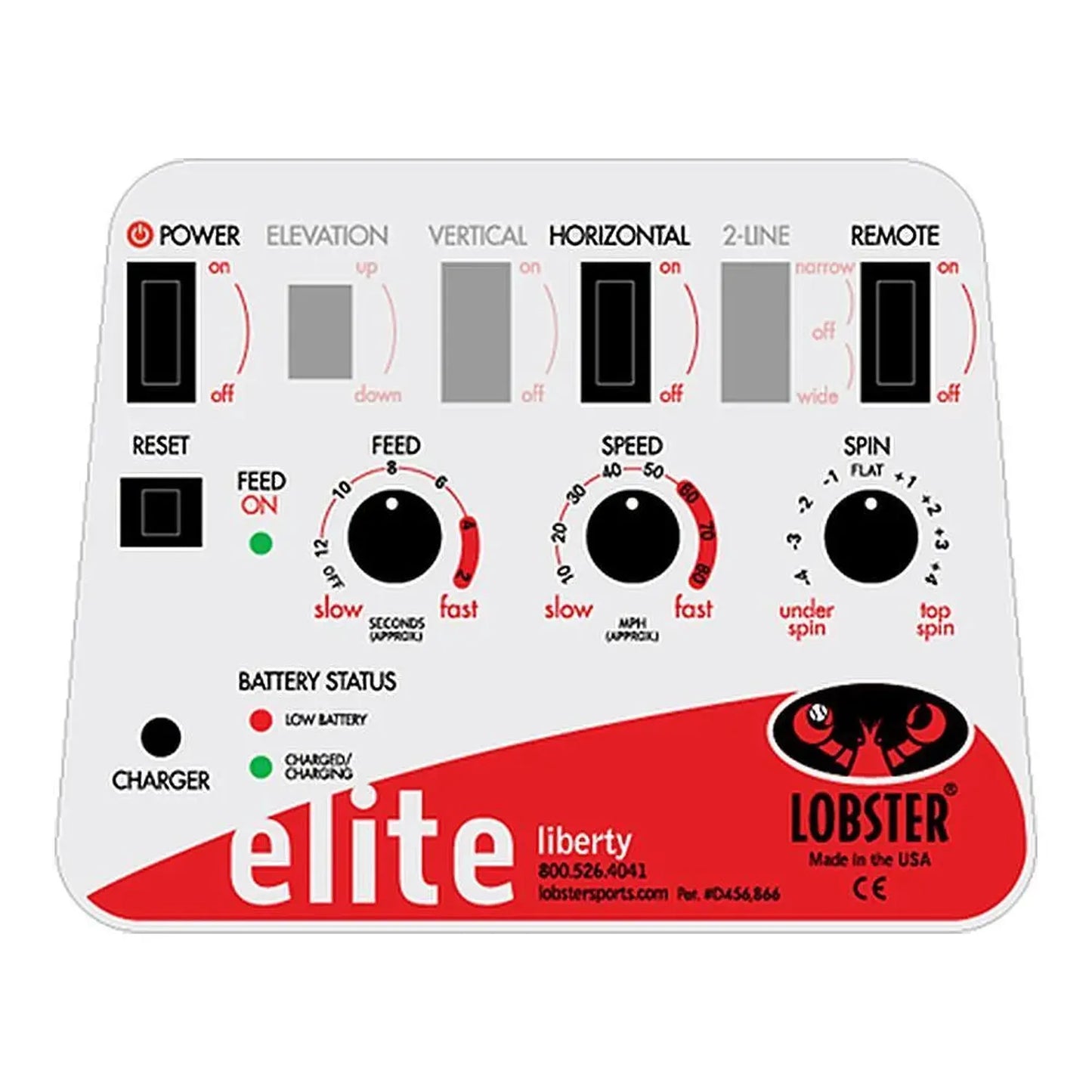 Elite Liberty with 2-Function Remote Control Ball Machine