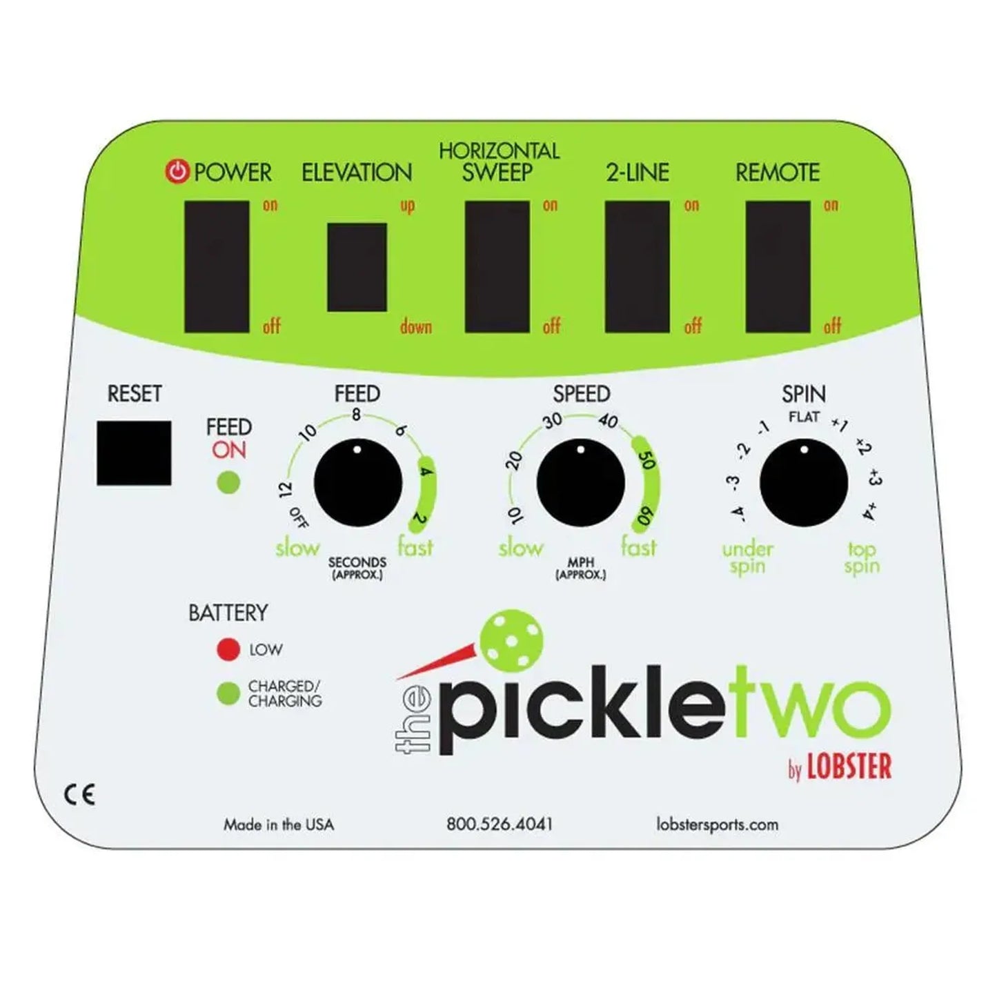 Pickle Two with 10-Function Wi-Fi Remote Control for Apple Ball Machine