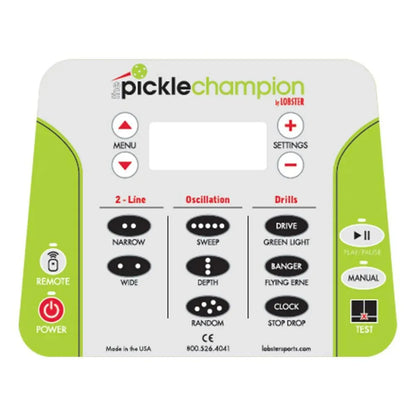 Pickle Champion with 20-Function Remote Control Pickleball Machine