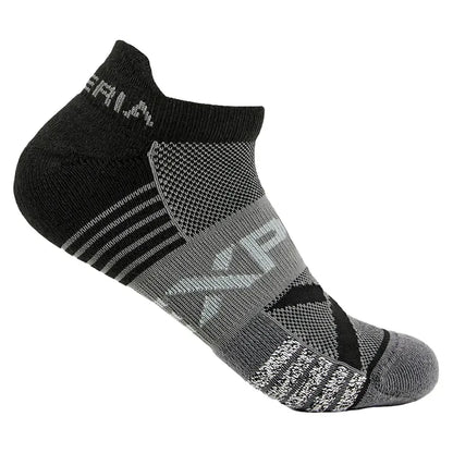 Experia Light Cushion No Show Tab Tennis Socks Black