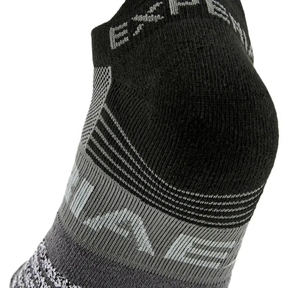 Experia Light Cushion No Show Tab Tennis Socks Black
