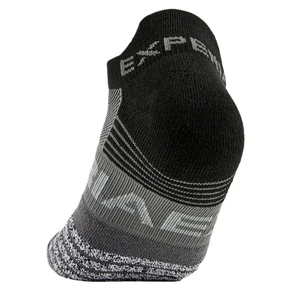 Experia Light Cushion No Show Tab Tennis Socks Black