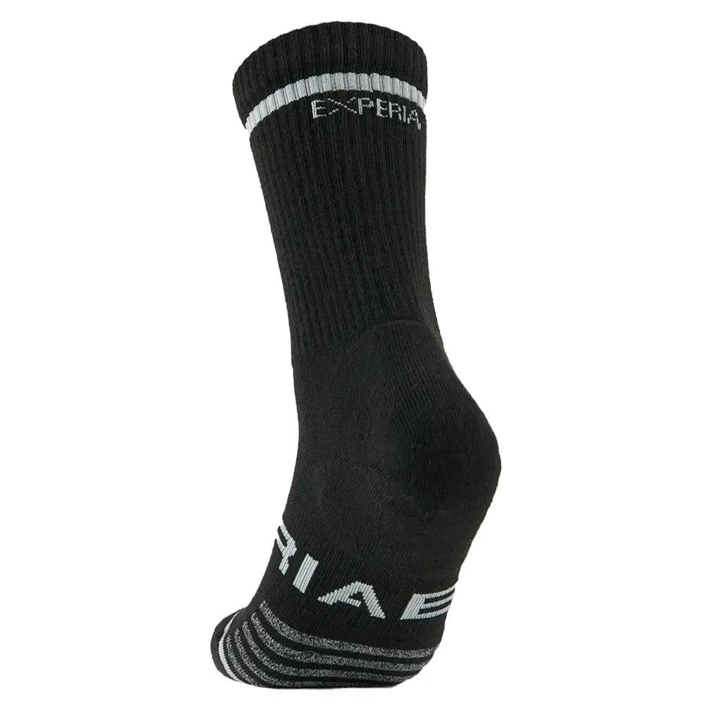 Experia Light Cushion Crew Tennis Socks Black
