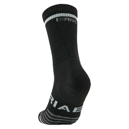 Experia Light Cushion Crew Tennis Socks Black
