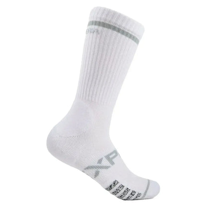 Experia Light Cushion Crew Tennis Socks White-Socks-Thorlo-EXTX00-101-2-Tennis Express