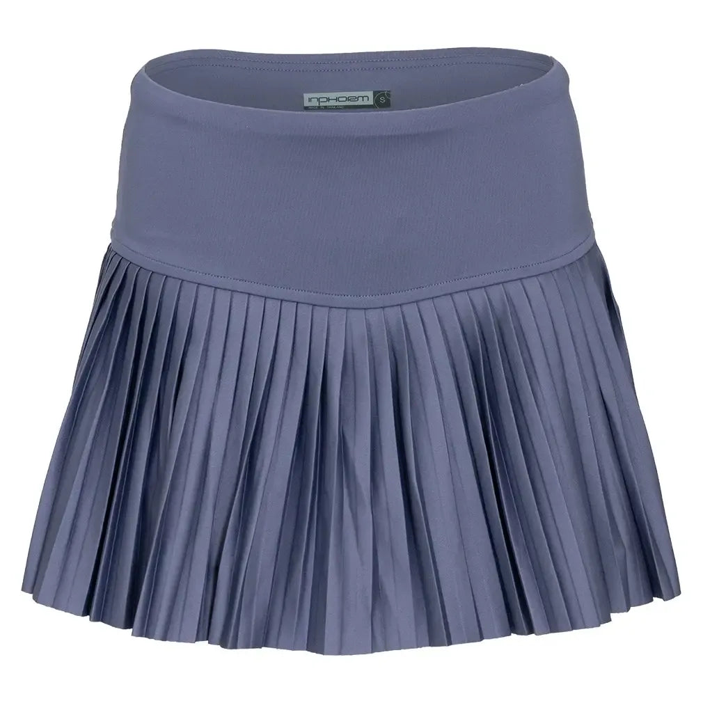 Women's Harper Pleated Tennis Skort Shadow Blue-Apparel-Inphorm-F24017-2501F25-Tennis Express