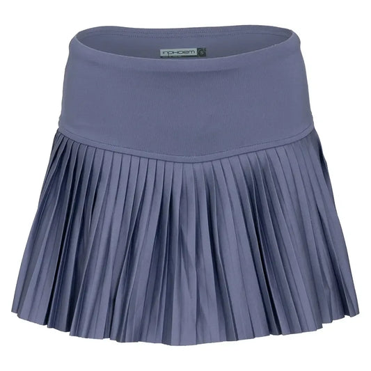 Women's Harper Pleated Tennis Skort Shadow Blue-Apparel-Inphorm-F24017-2501F25-Tennis Express