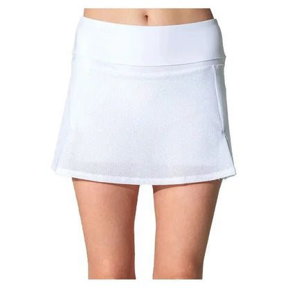 Women's Anna 13.5 Inch Tennis Skort White and Veridian