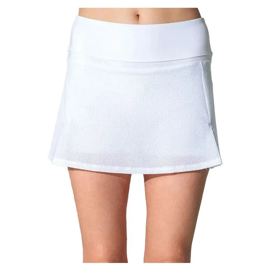 Women's Anna 13.5 Inch Tennis Skort White and Veridian