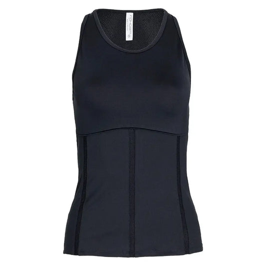 Women's New Mai Tennis Tank Black-Apparel-Inphorm-F25005-002F25-1-[Sku]-Tennis Express