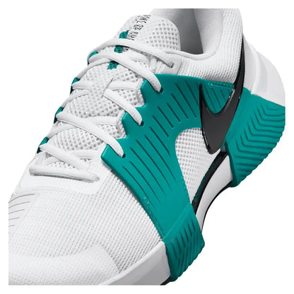 Men's Zoom GP Challenge 1 Tennis Shoes White and Radiant Emerald