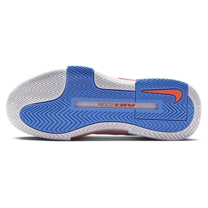 Women's Zoom GP Challenge 1 Tennis Shoes White and Lt Wild Mango