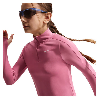 Girls' Dri-FIT Long Sleeve Half-Zip Training Top