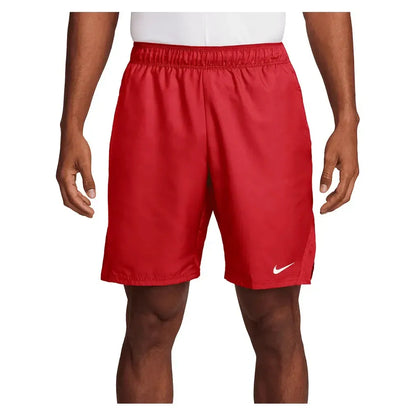 Men's Court Dri-FIT Victory 9 Inch Tennis Short University Red and White-Apparel-Nike-FD5384-657B-Tennis Express