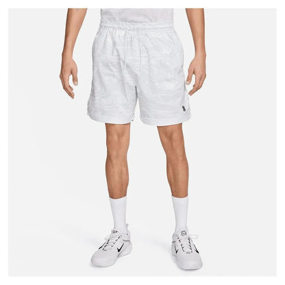 Men's Dri-Fit Heritage 6 Inch Tennis Short White-Apparel-Nike-FD5405-100-5-Tennis Express