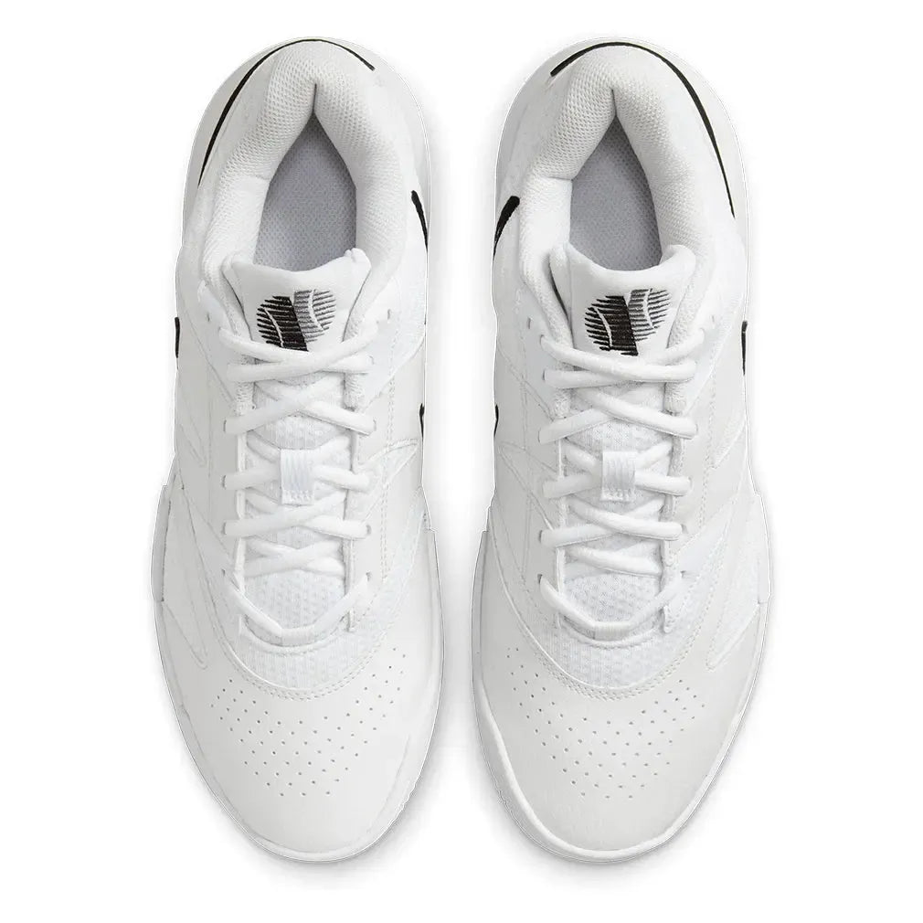 Juniors' Court Lite 4 Tennis Shoes White and Black