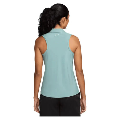 Women's Dri-FIT Victory Sleeveless Tennis Polo Cannon and White