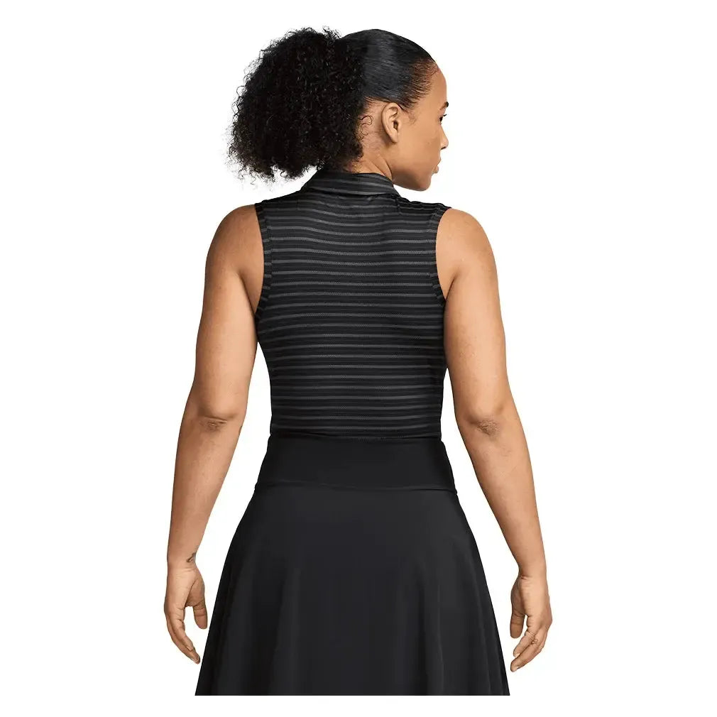Women's Dri-Fit Victory Sleeveless Striped Tennis Polo