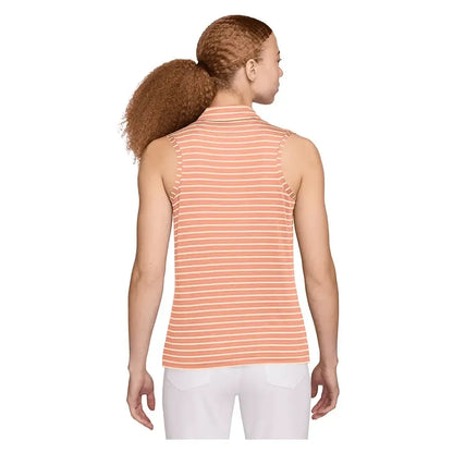 Women's Dri-Fit Victory Sleeveless Striped Tennis Polo
