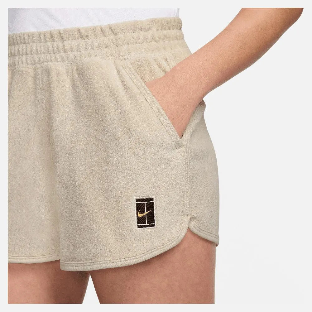 Women's Court Heritage Mid-Rise French Terry Tennis Shorts