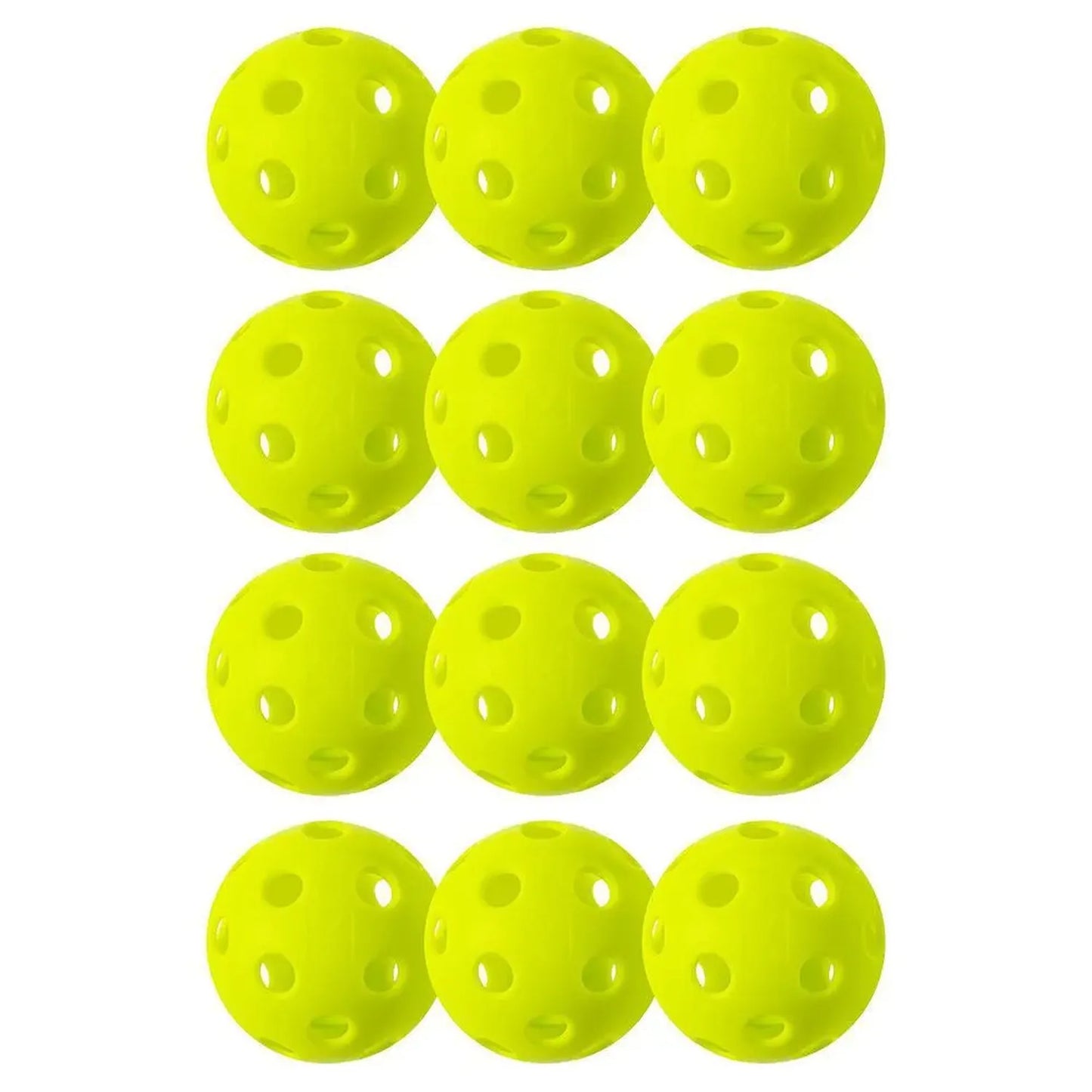 X-26 Indoor Pickleballs 12 Pack Lime Green