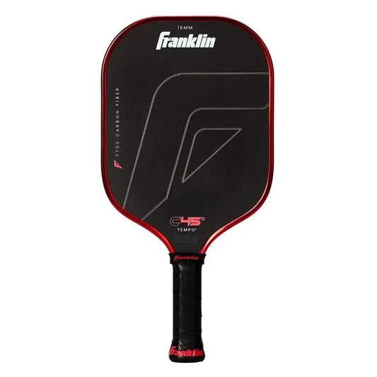 C45 Tempo 14mm Pickleball Paddle Red-Racquets-Franklin Sports-FS59236-Tennis Express