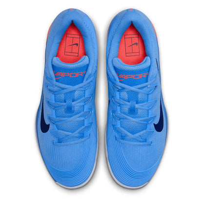 Men's Zoom Vapor 12 Tennis Shoes University Blue and Midnight Navy