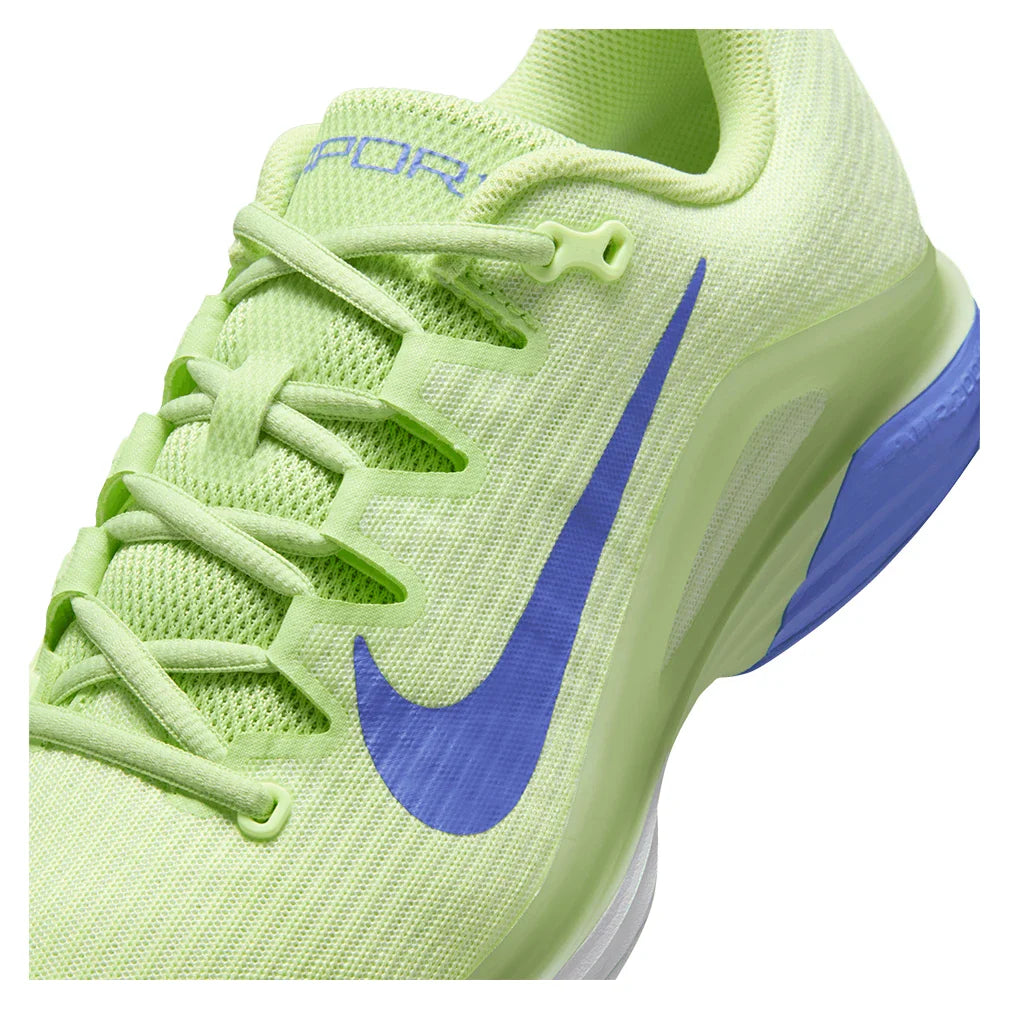 Women's Zoom Vapor 12 Tennis Shoes Lt Liquid Lime and Sapphire
