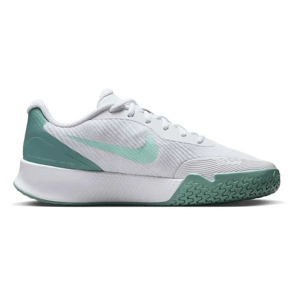 Women's Vapor Lite 3 Tennis Shoes White and Mint Foam