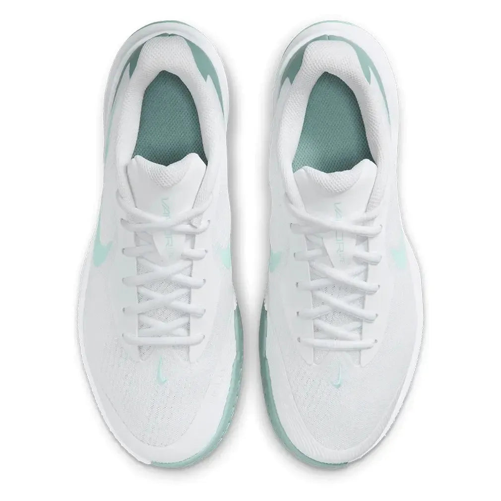 Women's Vapor Lite 3 Tennis Shoes White and Mint Foam