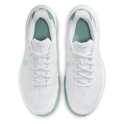 Women's Vapor Lite 3 Tennis Shoes White and Mint Foam