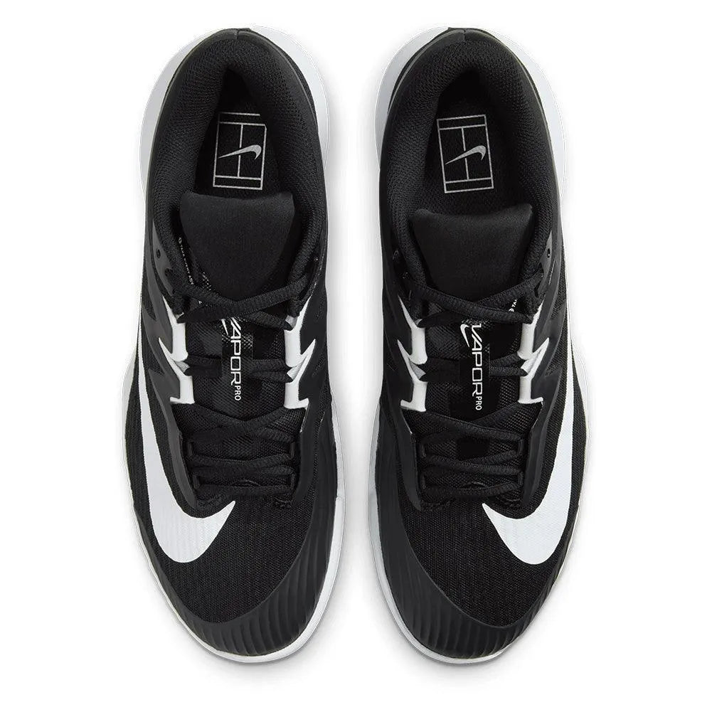 Mens Zoom Vapor Pro 3 Tennis Shoes Black and White