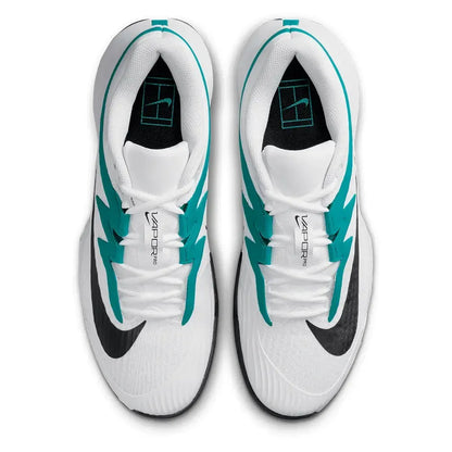 Men's Zoom Vapor Pro 3 Tennis Shoes White and Emerald Green